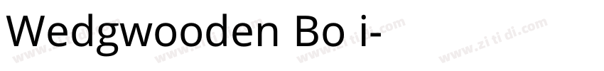 Wedgwooden Bo i字体转换